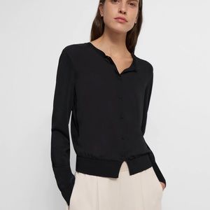 Theory Shrunken Cardigan in Silk size Small